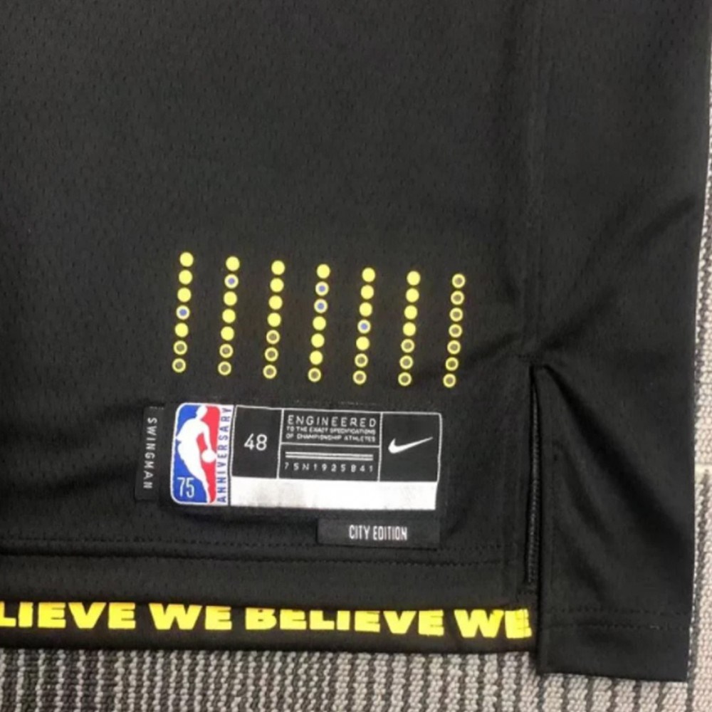 Men's Golden State Warriors Klay Thompson #11 Black 2021/22 Swingman Jersey - City Edition-Pro Kit Vault | Brand New 26/27 Sports Jerseys